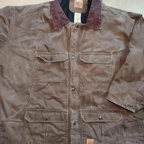 Mens Berne Workwear Washed Contractor Coat - Picture 3 of 5